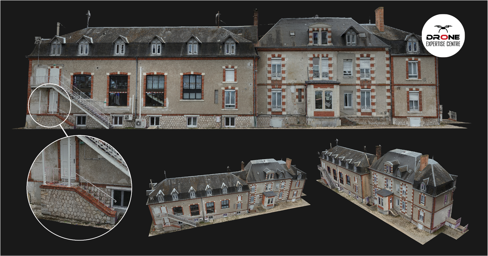 Modélisation 3D du glandier : combinaison scan laser terrestre et images prises par drone