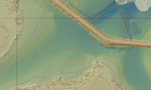 Levé topographique (LIDAR, Bathymétrie) d’un étang de 70 hectares