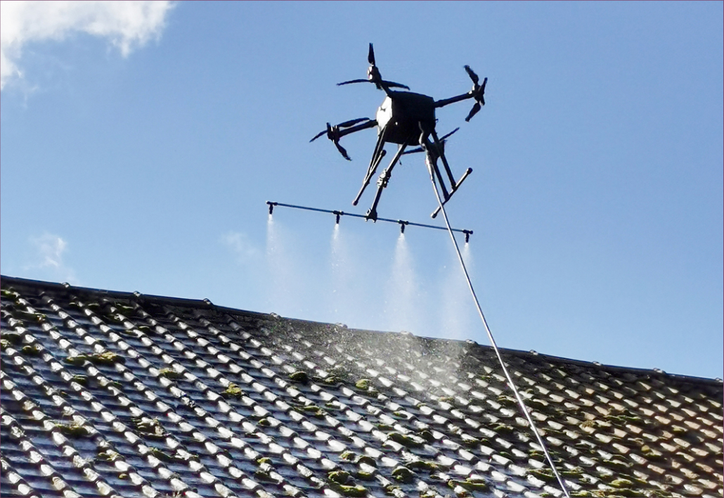 Nettoyage de toiture par drone spécialisé en Haute-Normandie