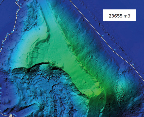 Modélisation volumétrique obtenue par drone pour calcul de cubatures