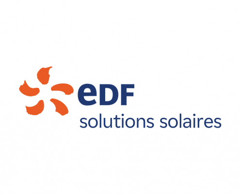 Logo EDF Solutions Solaires spécialiste des installations photovoltaïques et de l'inspection panneaux solaires par drone
