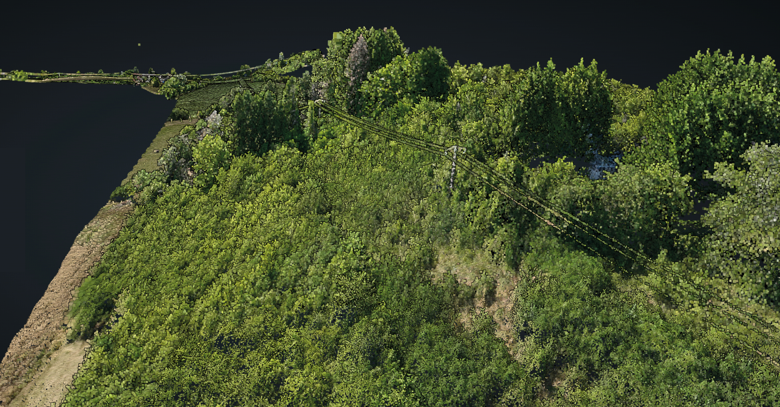 Mission drone LiDAR en Lorraine pour l'étude topographique des milieux naturels Mission drone LiDAR en Lorraine permettant l'observation détaillée du relief sous végétation