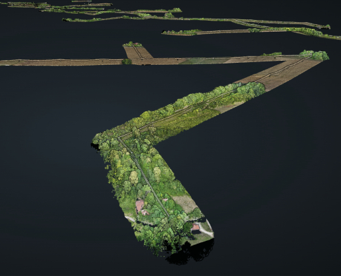 Cartographie LiDAR Mission drone LiDAR en Champagne Ardennes pour la cartographie de lignes electriques Modèle 3D de ligne electrique réalisé lors d'une mission drone LiDAR en Champagne Ardennes