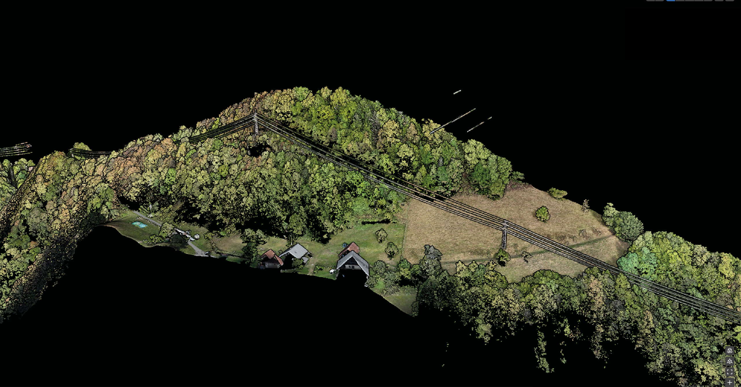 Visualisation 3D obtenue grâce à une mission drone LiDAR dans les Alpes Mission drone LiDAR dans les Alpes permettant la modélisation d’un secteur naturel à forte pente