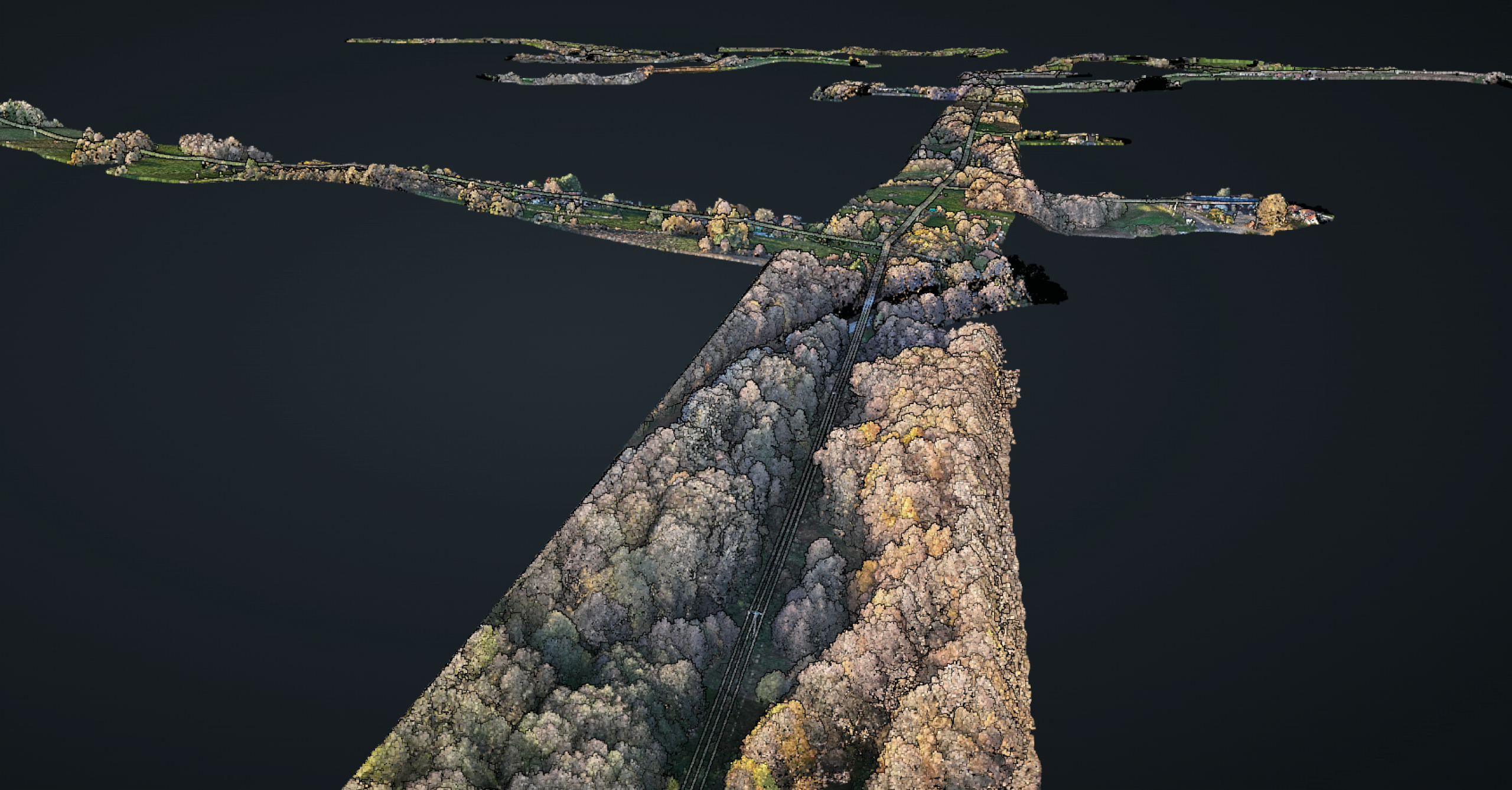 Mission drone LiDAR dans les Alpes dédiée à l’étude des reliefs complexes Terrain accidenté relevé lors d’une mission drone LiDAR dans les Alpes pour l’analyse géomorphologique