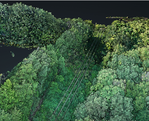 Mission drone LiDAR en Lorraine pour l'analyse des volumes forestiers Mission drone LiDAR en Lorraine avec restitution 3D détaillée du couvert végétal