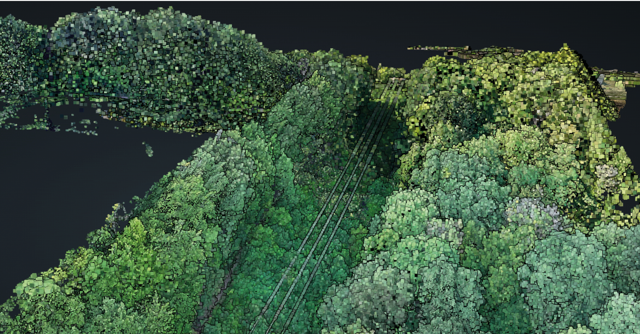 Mission drone LiDAR en Lorraine pour l'analyse des volumes forestiers Mission drone LiDAR en Lorraine avec restitution 3D détaillée du couvert végétal
