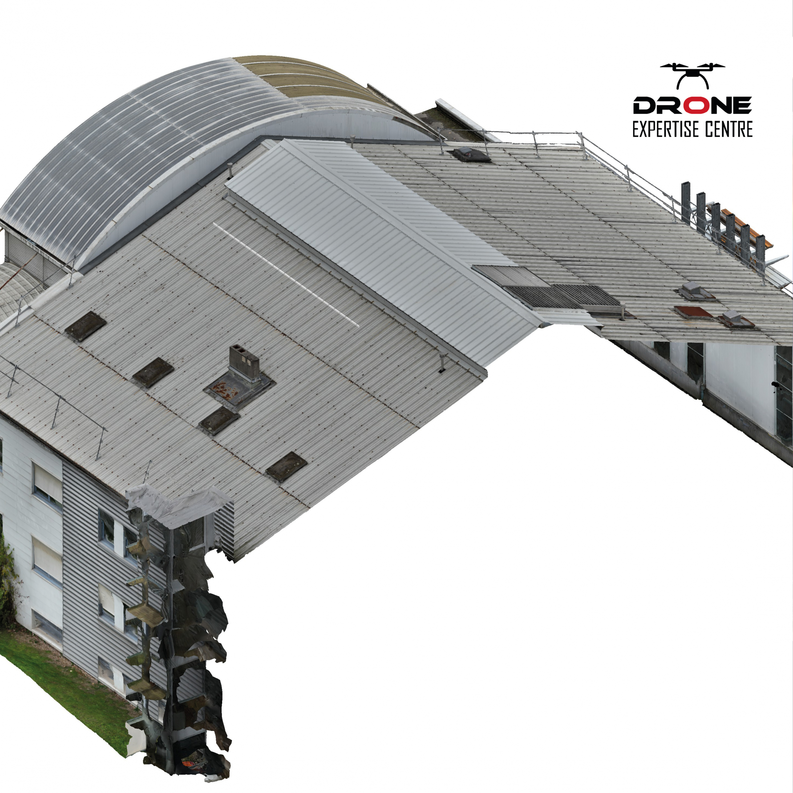 Modèle 3D d'un site réalisé grâce à la topographie et photogrammétrie par drone