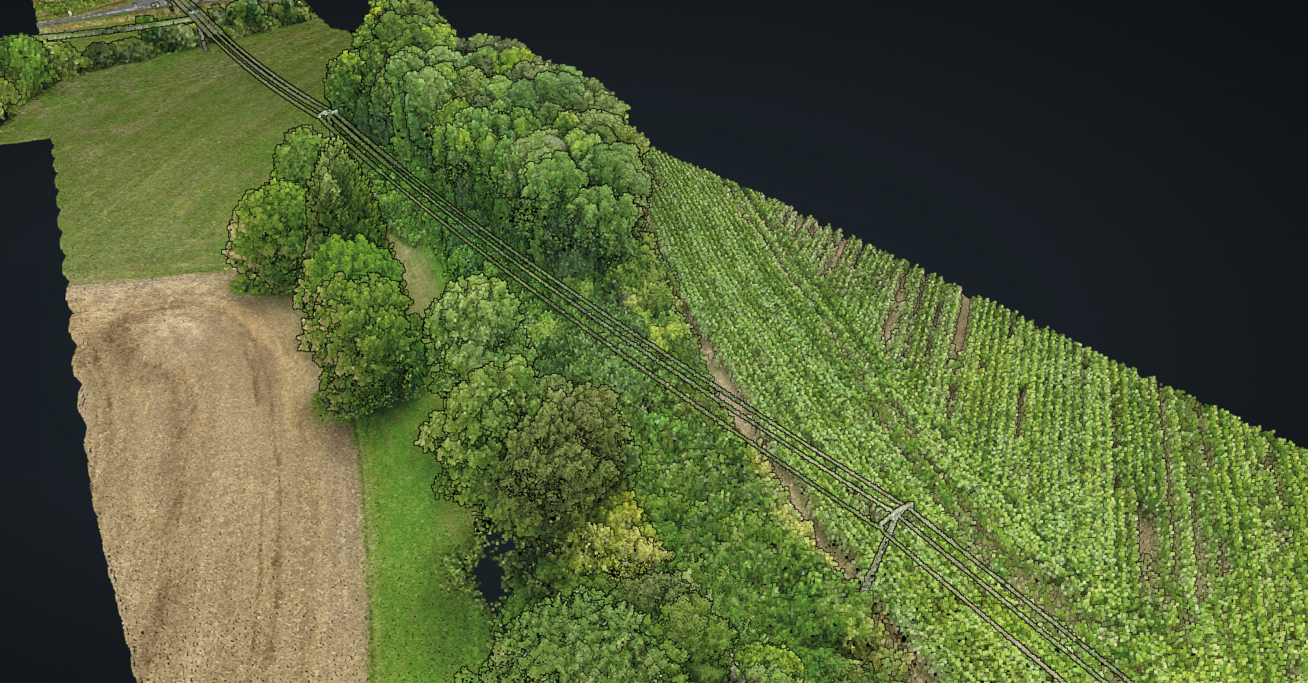 Mission drone LiDAR en Lorraine appliquée à l'analyse des parcelles agricoles Mission drone LiDAR en Lorraine pour la cartographie précise des limites végétalisées