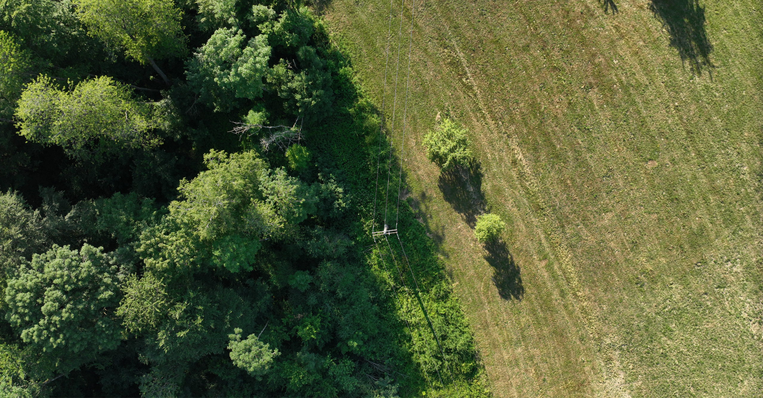Numérisation HTA et BT par LiDAR drone en Lorraine pour l'analyse des emprises terrain Numérisation HTA et BT par LiDAR drone en Lorraine au-dessus d'espaces agricoles et forestiers