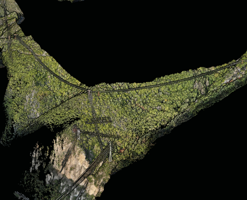 Traitement LiDAR pour l'étude environnementale en Côte d'Azur Mission drone LiDAR en Côte d'Azur permettant de distinguer relief et couverture végétale