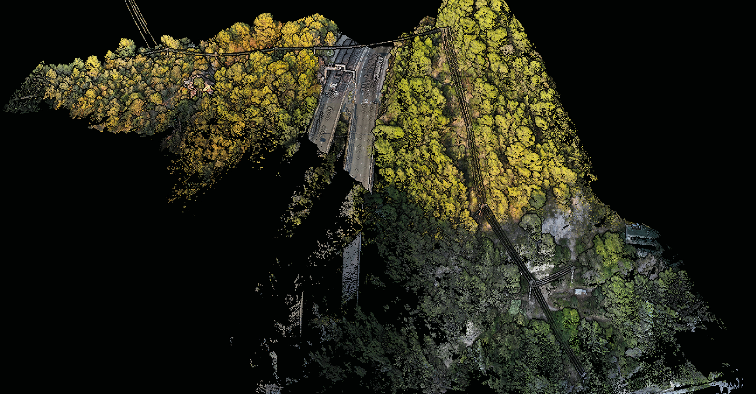 Visualisation du terrain obtenue grâce à une mission drone LiDAR en Côte d'Azur Mission drone LiDAR en Côte d'Azur pour la création d'un modèle numérique de terrain