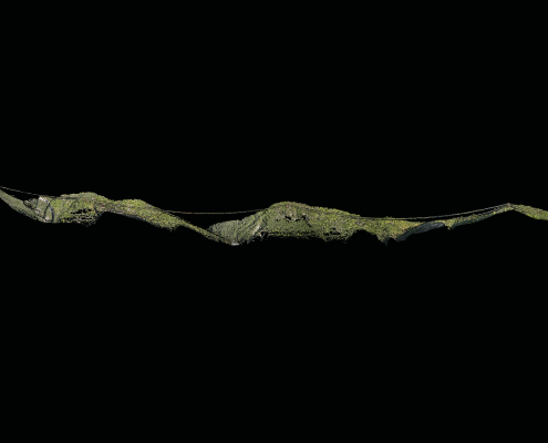 Analyse géospatiale réalisée lors d'une mission drone LiDAR en Côte d'Azur Mission drone LiDAR en Côte d'Azur sur un corridor naturel avec restitution 3D détaillée