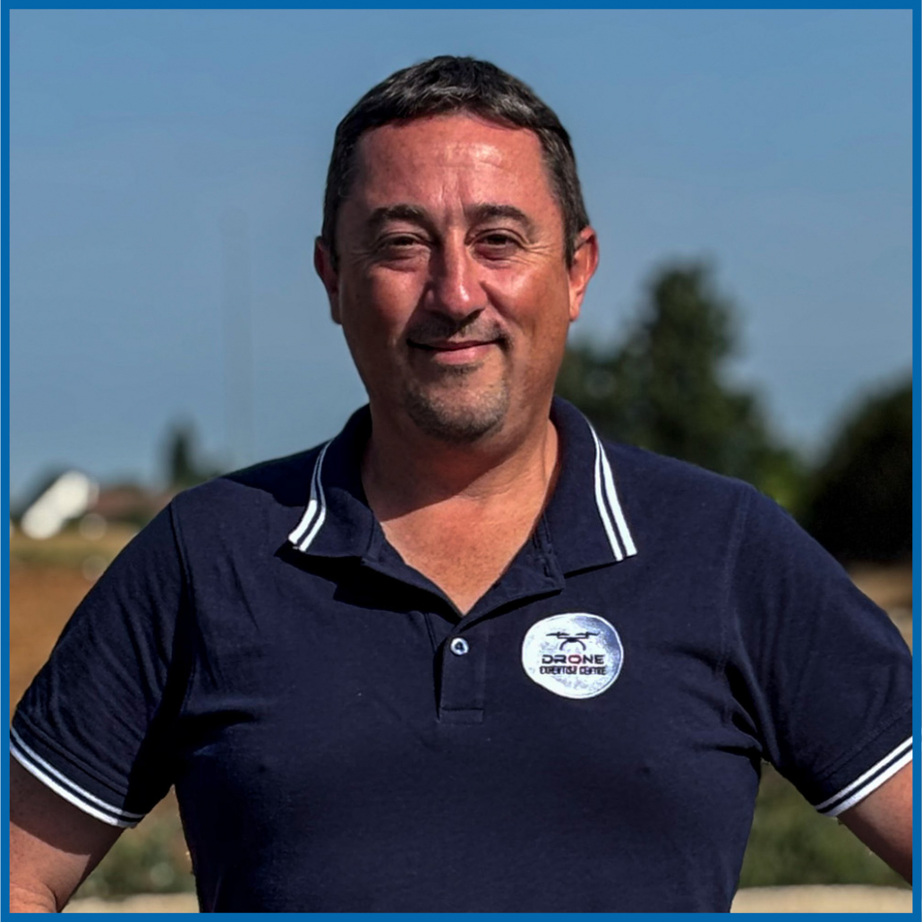Portrait de Sylvain Cumont, formateur et télépilote drone certifié, expert en formation professionnelle au pilotage de drone