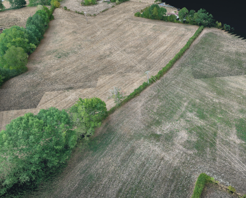 Mission drone LiDAR dans le Limousin pour cartographier un site naturel Cartographie d'un espace naturel et agricole par LiDAR lors d'une mission drone dans le Limousin