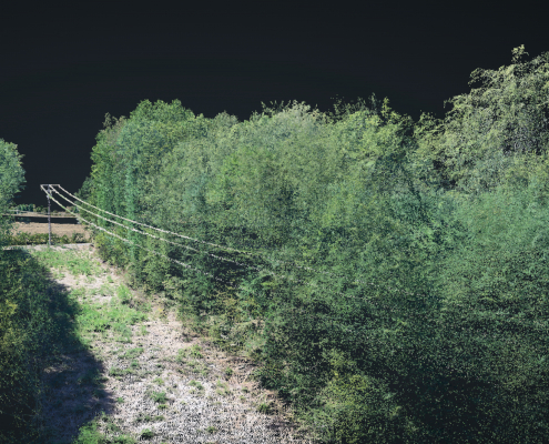 Mission drone LiDAR dans le Limousin pour la cartographie du terrain Relevé aérien du terrain réalisé lors d'une mission drone LiDAR dans le Limousin