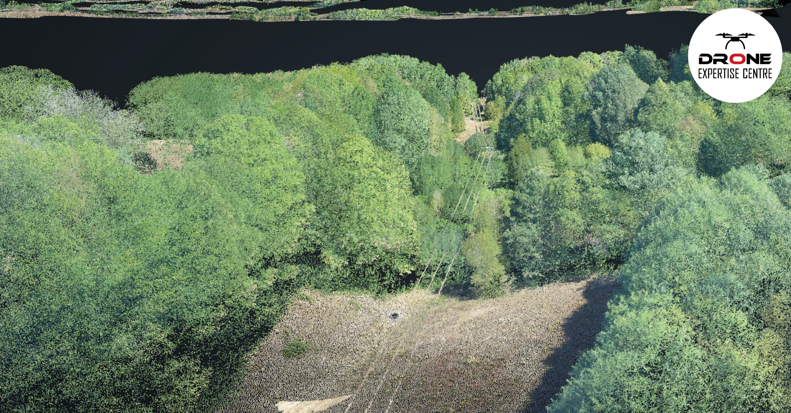 Mission drone LiDAR dans le Limousin pour l'analyse du relief Modèle du relief et de la végétation obtenu lors d'une mission drone LiDAR dans le Limousin