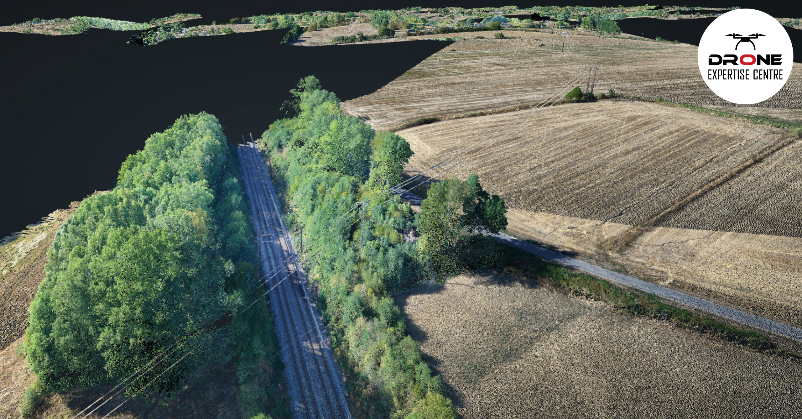Mission drone LiDAR dans le Limousin pour un relevé topographique Relevé topographique aérien d'une zone boisée effectué lors d'une mission drone LiDAR dans le Limousin